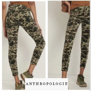 Anthropologie Pilcro Camo High Rise Skinny Pants